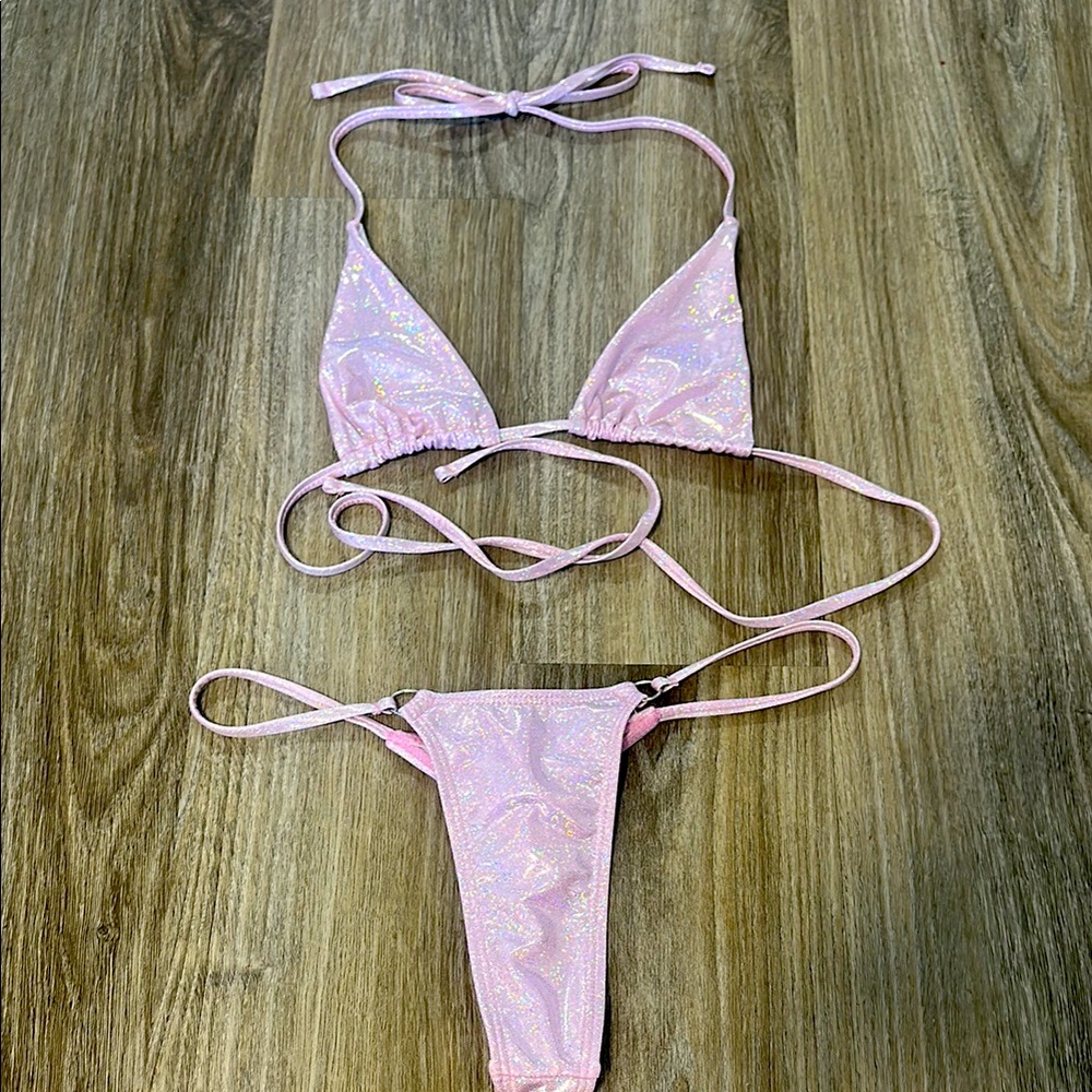 Light Pink Glitter Bikini